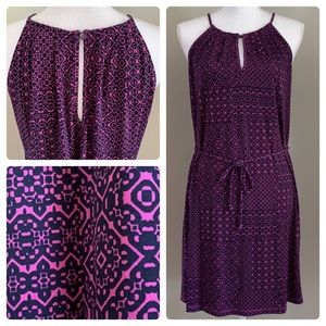 🆕 BANANA REPUBLIC Geometric Keyhole Halter Dress